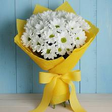 Букет Застенчивые лепестки в Афипском Букет цветов из:  Хризантемы в Афипском