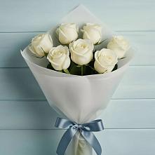 7 Белых роз Эдлесс Лав в Афипском Букет 7 Белых роз Эдлесс Лав в Афипском
