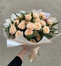 Букет Кремовые розы Латте в Афипском
