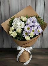 Букет цветов из:  Хризантемы и Розы #REPLACE_PRED# Афипском