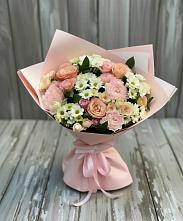 Букет цветов из:  Гвоздики, Розы и Хризантемы #REPLACE_PRED# Афипском
