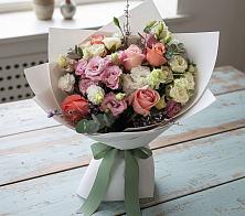 Букет далекие берега #REPLACE_PRED# Афипском Букет цветов из:  Розы, Лизиантусы и Гвоздики #REPLACE_PRED# Афипском