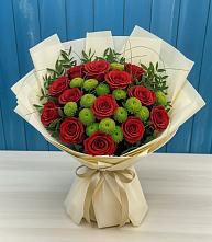 Букет цветов из:  Розы и Хризантемы в Афипском