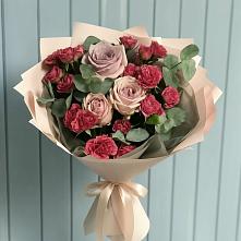 Букет цветов из:  Гвоздики и Розы #REPLACE_PRED# Афипском