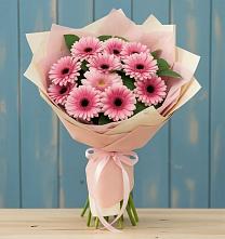 Букет пурпурно-розовый #REPLACE_PRED# Афипском Букет цветов из:  Герберы #REPLACE_PRED# Афипском